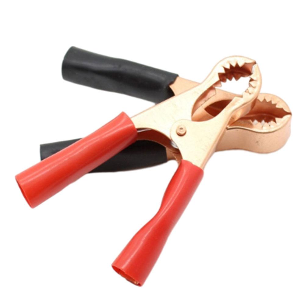 

30A Crocodile Clip Battery Clip Car Battery With Wire Connection Spring Clip 2PCS