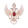 Men's Russian Double-Headed Eagle Crown Brooch - Suit Jacket Pin Emblem