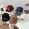 Retro Flat Brim Duckbill Cap with Embroidered Letters – Kids' Sun Protection Hip Hop Hat