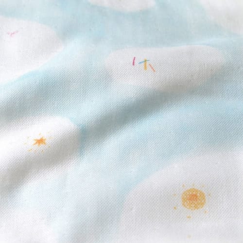 10mois  Dimoi  Naomi Ito Unryu Cotton Gauze One Touch Sheet  Patterned  18231022