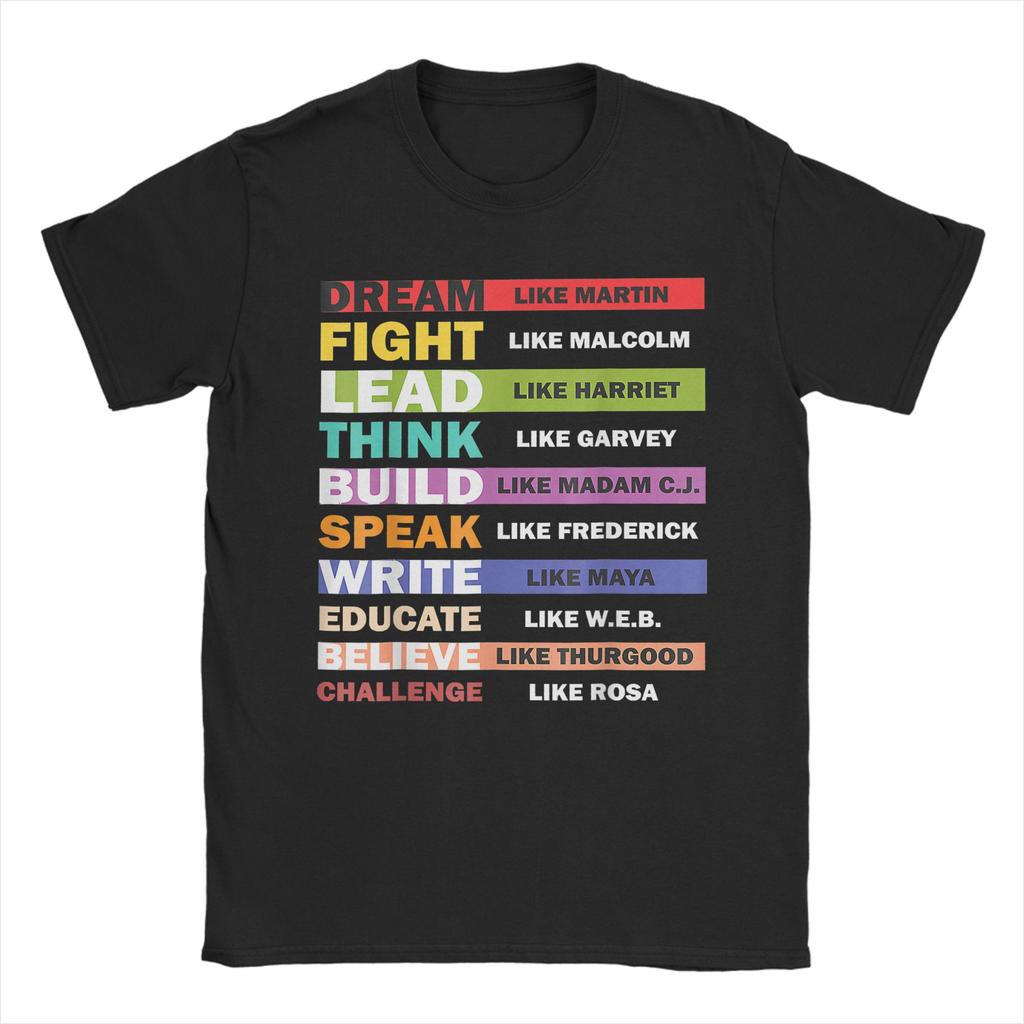 Black Lives Matters Black Leaders Black History Month T Shirt for Unisex 100 Cotton Leisure TShirt Round Neck Tees New Arrival