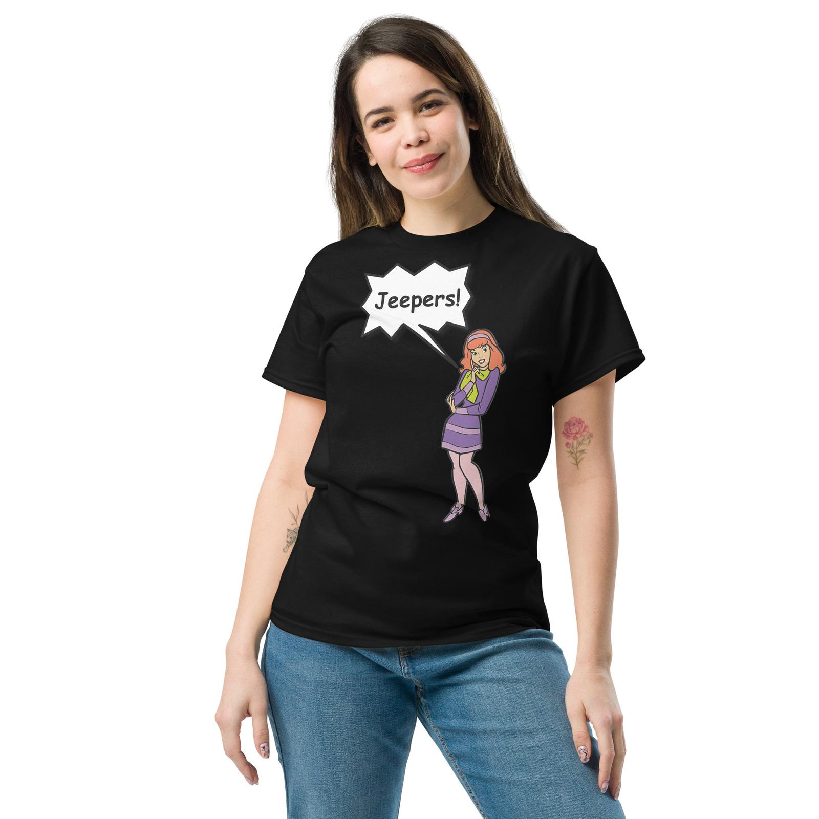 Daphne Scooby Doo T-Shirt Mens Womens Tees Top, Jeepers Catchphrase | Scooby Doo Unisex Graphic Shirt S