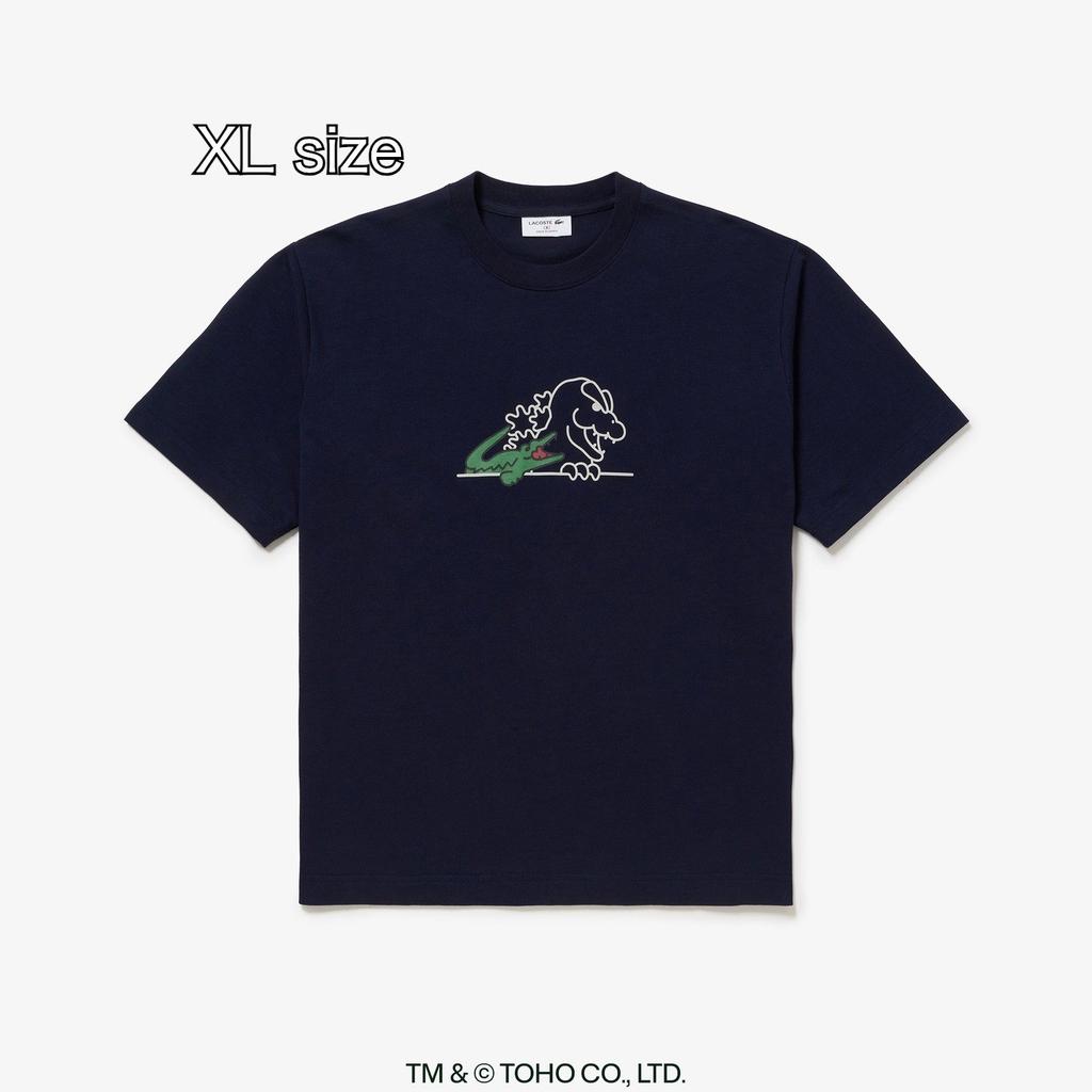 LACOSTE x GODZILLA 2.0 T-Shirt Size 6 XL Navy Japan Limited Head