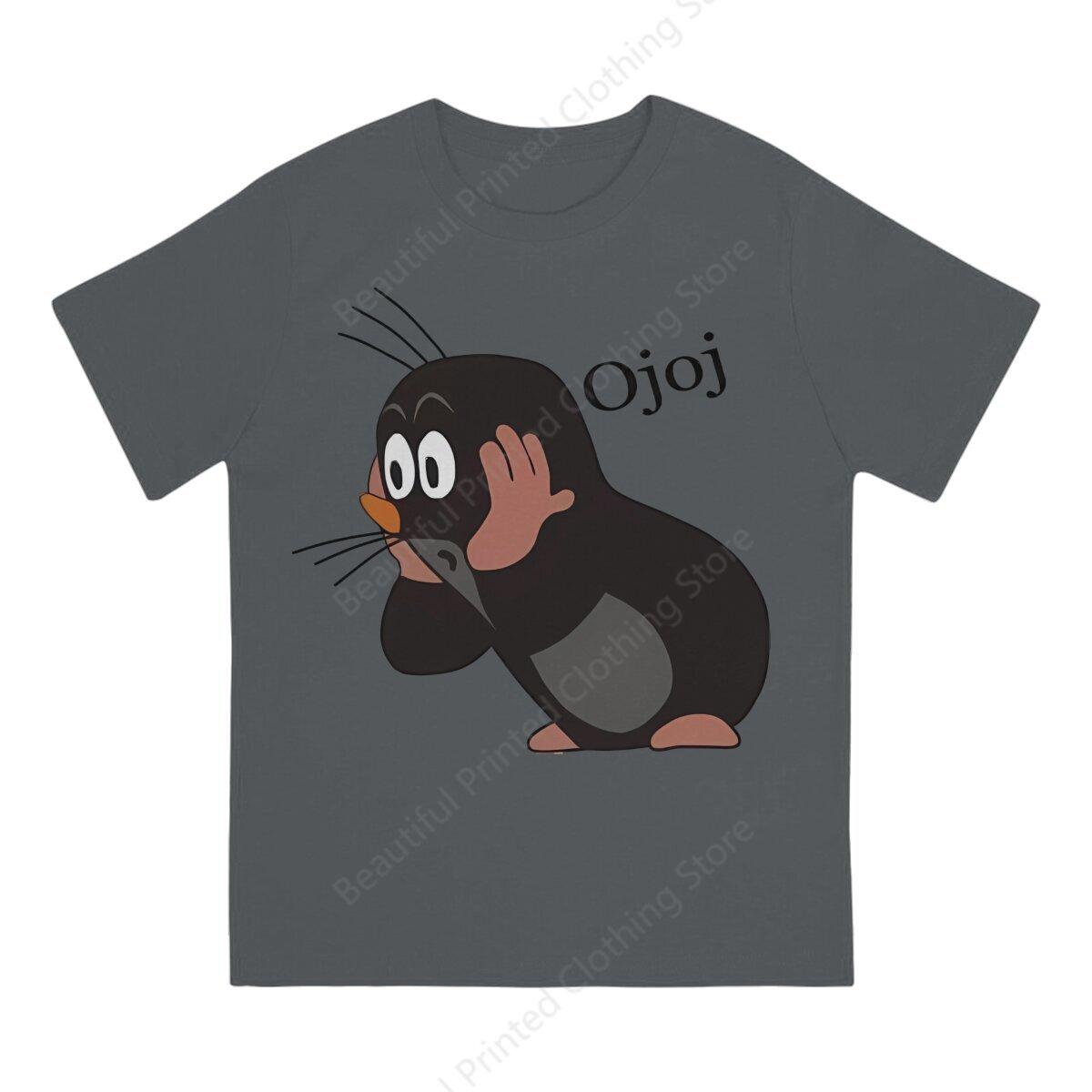 

Soft Cotton T-shirt Small Mole Print Cool Men s and Women s T-shirt Loose and Oversized Short Tee Trend Interesting All Match 4XL
