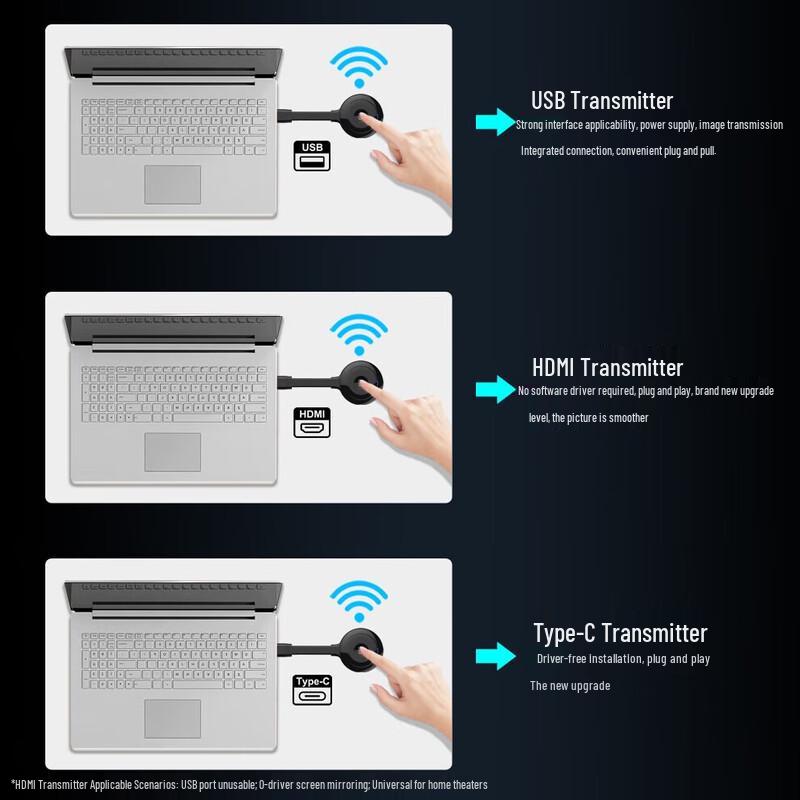 Baojiang Enhanced XS2 Wireless Screen Mirroring Device