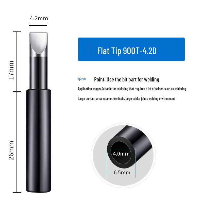 936 Internal Heating Soldering Iron Tip, Constant Temperature, Chrome & Black Diamond, Lead-Free