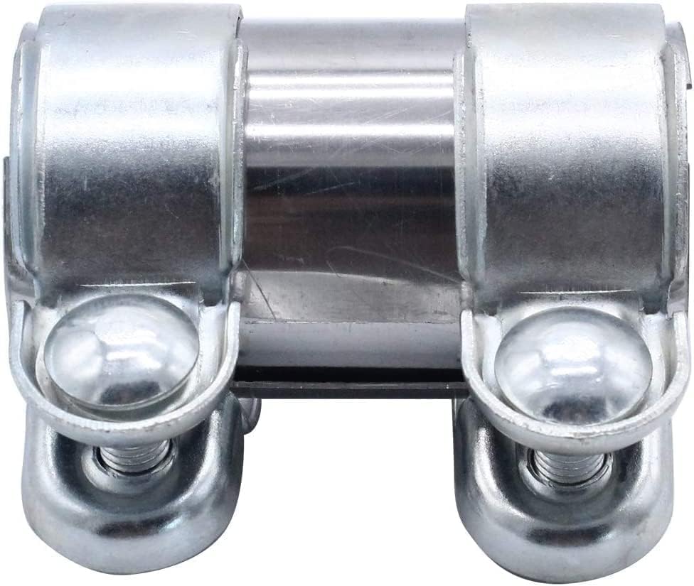 

SHLPDFM Stainless Steel Muffler Band, Inner Diameter 2.0 inches (50.5) mm), Exhaust Connection Pipe,