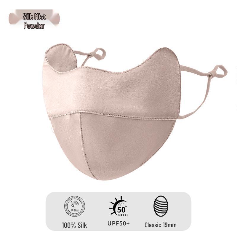 Thickened Winter Cashmere Silk Mask: Fleece-Lined, Windproof, Cold-Proof, Mulberry Silk for Eye Corner Protection