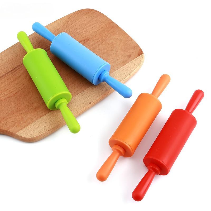 Plastic Rolling Pin Household Small PP Handle Roller Dumpling Rolling Stick Children's Mini Dough Stick Baking Tool
