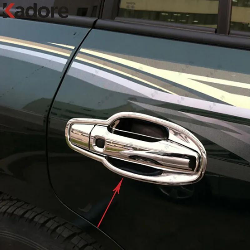 Side Door Handle Bowl Cup Cover Trim For Toyota Land Cruiser J200 LC200 FJ200 2008 2009 2010 2011 ABS Chrome Car Accessories