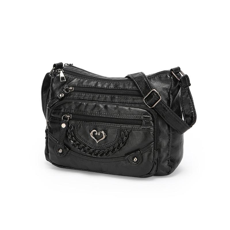 Modische Damen Umhängetasche, Große Kapazität Mehrere Taschen Schultertasche, Stylische Textur Tägliches Rucksack