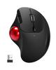 [2023 New Model] Wireless Trackball Mouse, Dual Mode, 2.4GHzBluetooth Compatible, Instant Connection, Thumb-Operated, Connects 3 Devices