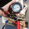 R410a Diagnostic Manifold Freon Gauge Set with Sight Glass G1/4 High Pressure A/C Refrigeration Tool for R22/R410A/R134A