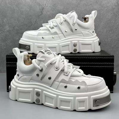 2025 Autumn New Men's Casual Shoes Platform-soled Versatile Men's Shoes Trendy Tooling Men's Shoes Youth Casual Shoes