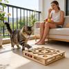 Cat Scratching Puzzle Box Pet Cat Track Bell Ball Kitten Cat Maze Box Puzzle Boredom Relief Toy for Playing And Training