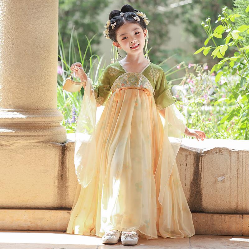 Bamino Girls' Summer Hanfu Dress