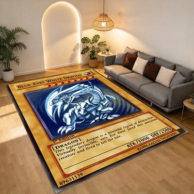 Blueeyes White Dragon Living Room Nonslip Area Rug Soft Carpet For Bedroom Game Playroom Sofa Office Home Decor Doormat Christmas Gift C926127