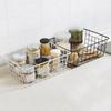 Black/White Metal Wire Storage Basket Hollow Food Storage Organizer Iron Wired Basket  Kitchen