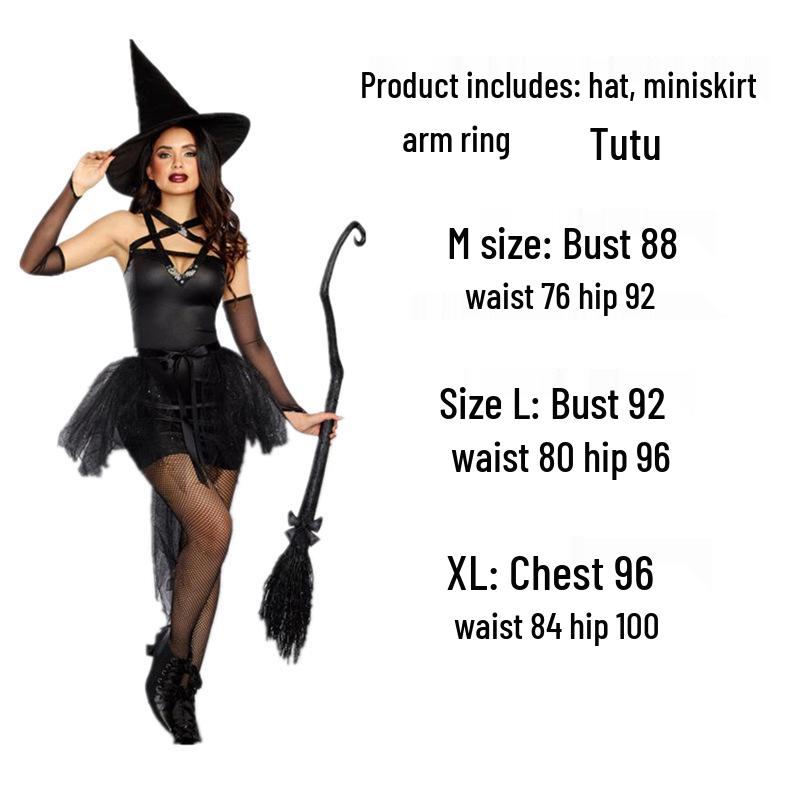 Rochie Cosplay Vrăjitoare de Halloween: Costum de Mascaradă de Club de Noapte pentru Adulți pentru Joc de Rol Cartoon.