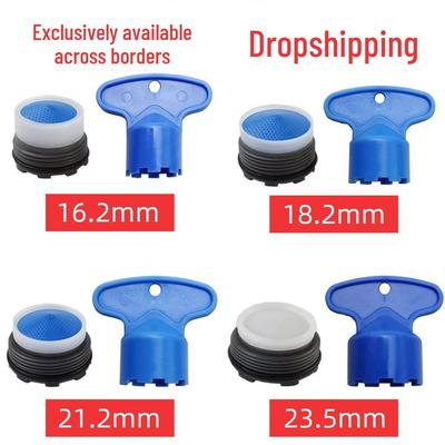 Cross-border Basin Spout with Built-in Aerator, Hidden Filter Mesh, and Disassembly Tool.