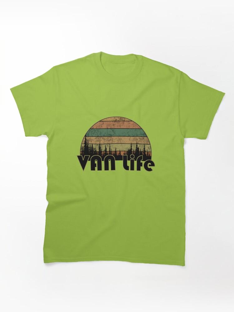 Wild Life Van Lovers, Retro Minimalist Van Life Classic Unisex T-Shirt