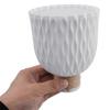 Flower Vase Wall Hanging Home Decoration White Rattan-like Plastic