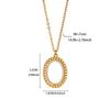Vintage Square & Round Geometric Stainless Steel Necklaces for Women Gold Color Anti Fading Choker Wedding Jewelry Accessories