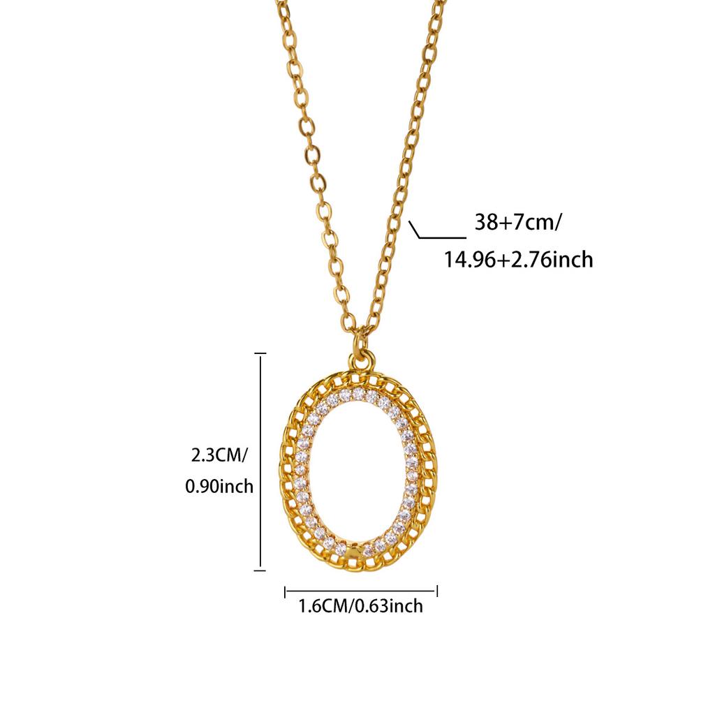 Vintage Square & Round Geometric Stainless Steel Necklaces for Women Gold Color Anti Fading Choker Wedding Jewelry Accessories