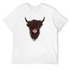 Highland Cattle T-Shirt Shirts Graphic Tee Customs Design Your Own Men's T-shirt