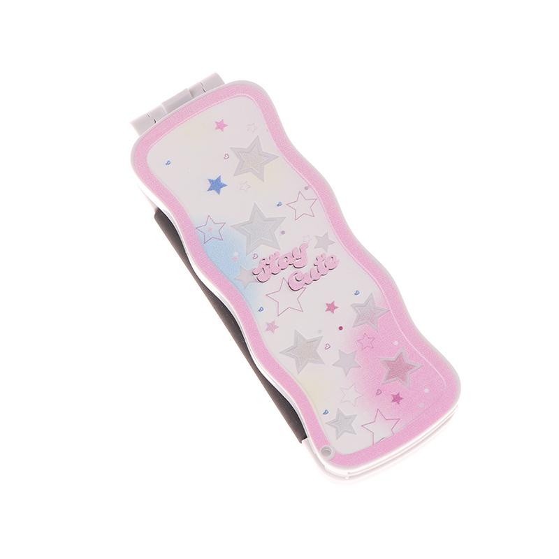 Mini-Haarbürste, faltbarer Massagekamm, Kopfmassage, antistatisch, tragbare Reise-Haarbürste, Mädchen-Haarkämme mit Spiegel