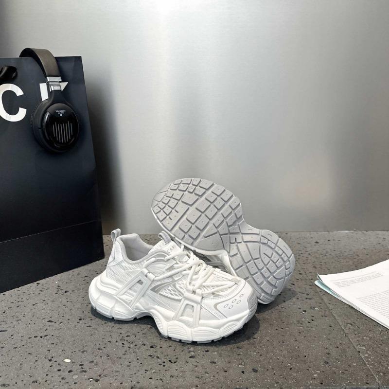 

Жіночі кросівки на товстій підошві на ремінцях, нові весняно-літні, вуличні, сітчасті, дихаючі, спортивні та повсякденні, трендові 40 білий