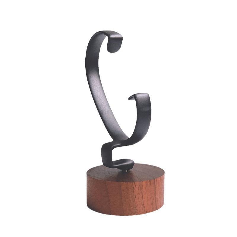 1Pcs Wooden C-Shaped Watch Holder Jewelry Organizer Display Stand For Bracelet Ring Earring Watch Display Solidwood Watch Stand