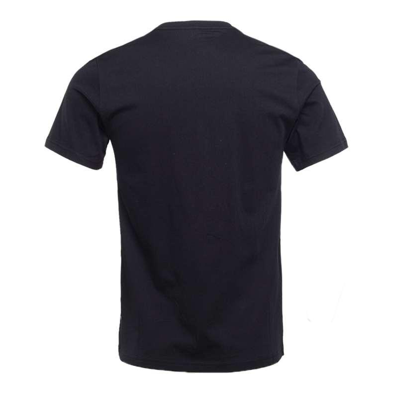Converse T Shirts Men's Black Crew Neck Moderate Straight Fit 10003663-A02