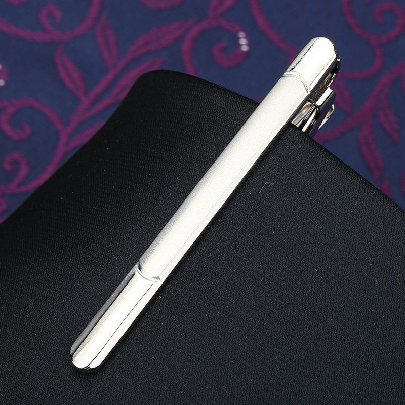 Herren Mode Vielseitige Krawattenklammer Business Anzug Gold Silber Hochzeit Herren und Damen Anstecknadel Koreanische Version Sicherheitskragenclip