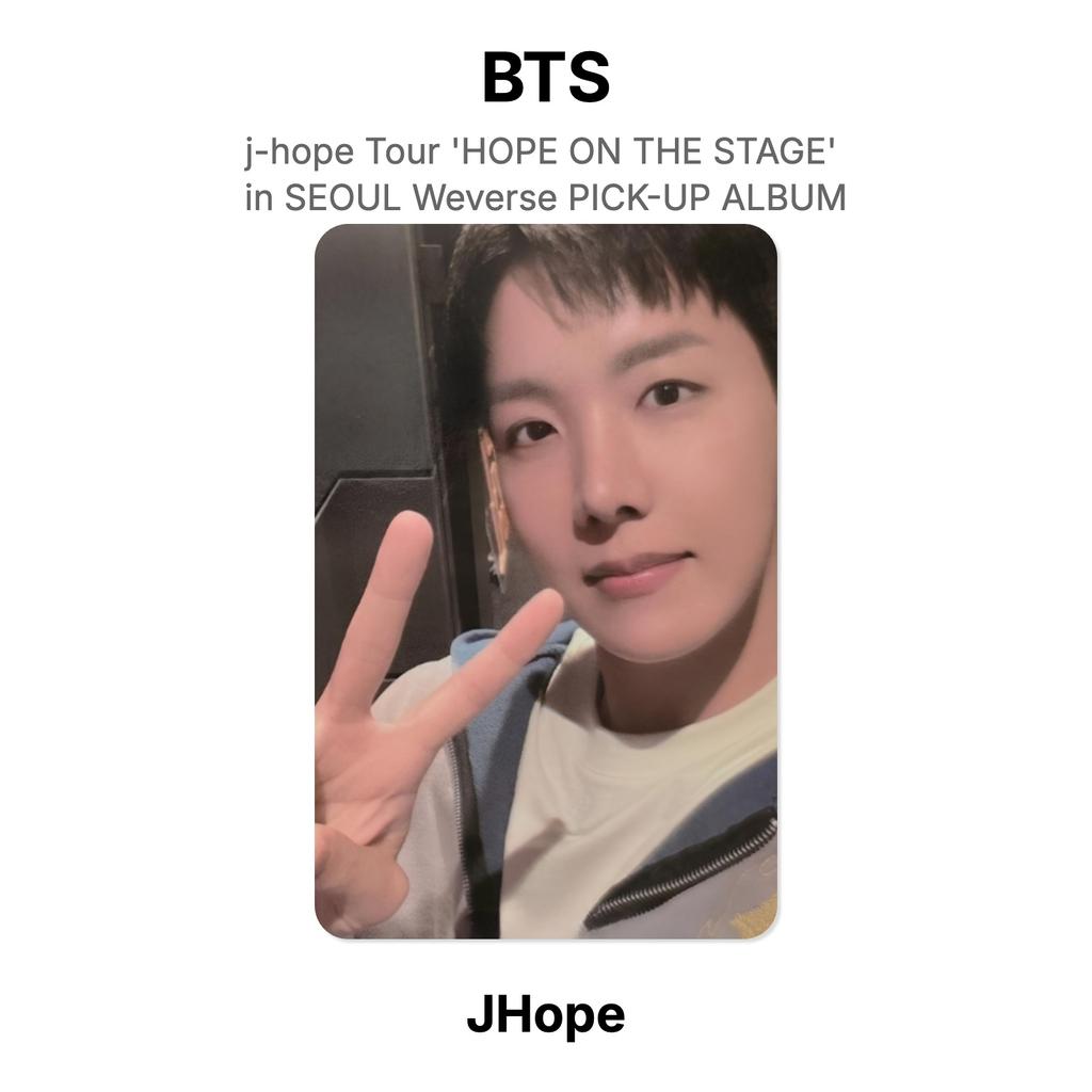 BTS j-hope Tour 'HOPE ON THE STAGE' in SEOUL Weverse PICK-UP ALBUM Official Photocard