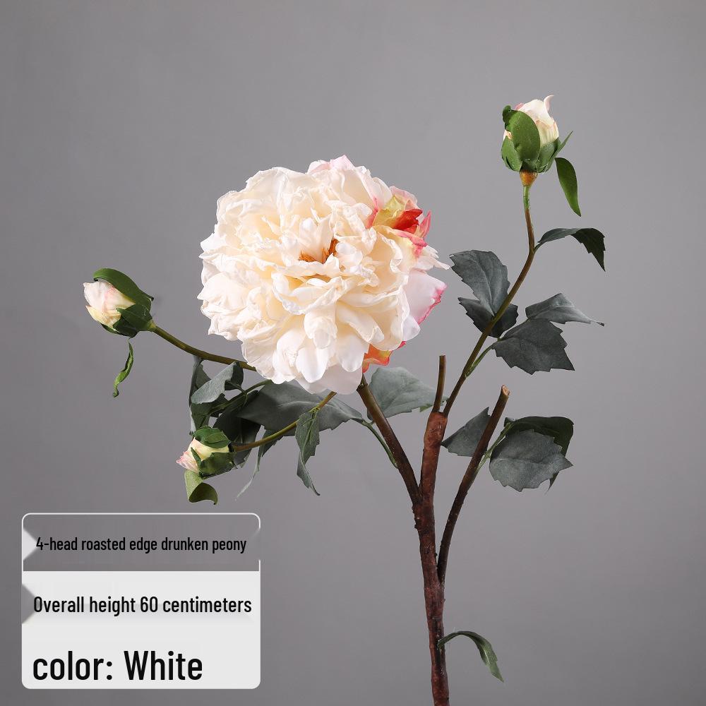 Luxury Silk Peony Flower Decor for Living Room Table