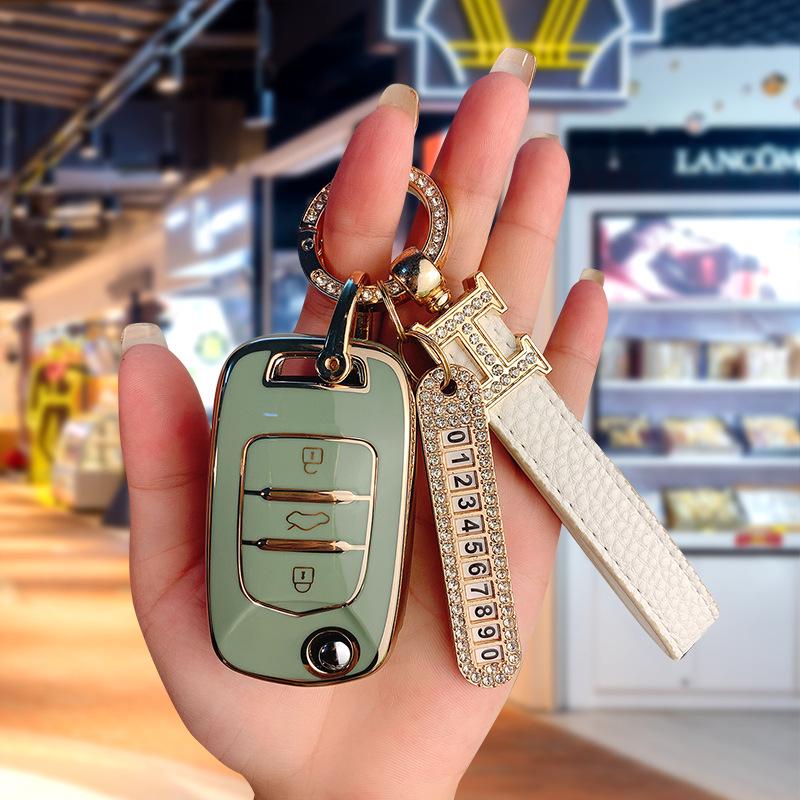 Baojun 510 Luxury Key Case with Folding Buckle for Models 730, 530, 360, 310W, E200, 630, 560.