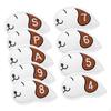 9x Golf Club Head Cover Equipment Scratchproof Gifts for Women White