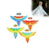 Colorful Kids Parrot Wings Cape And Bird Headpiece Ideal For Halloween And Christmas Celebrations