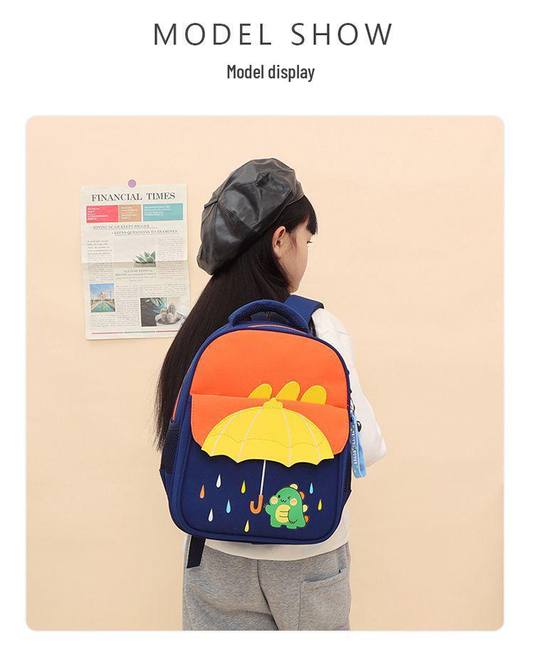 Fashionable Spine Protection Backpack for Girls, Ages 3-6: Lightweight and Double-Strapped for Kindergarten To First Grade.