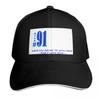 Gibbs Rule 91 Baseball Cap Snapback Flat Bill Strapback Dad Hat Six Panel Structured Crown