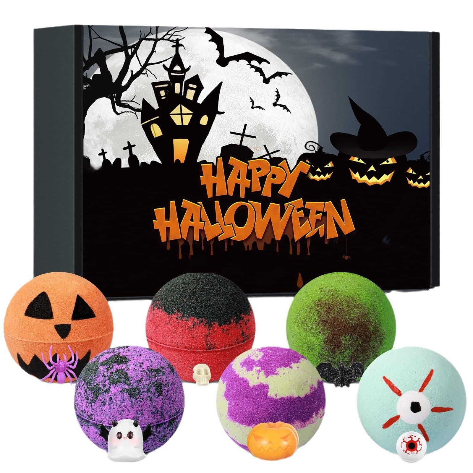 

Хэллоуин пузырьковый душ 6 шт. в упаковке глазные шарики цветные ванные долговечные пенные игрушки для ванны в комплекте