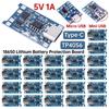 TP4056 Type-C/Micro USB/Mini USB 18650 Lithium Battery Charging Board Charger Module With Protection Dual Functions 5V 1A Li-ion