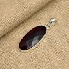 Red Garnet Natural Gemstone Jewelry Pendent 925 Solid Sterling Silver Gift For Her