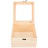 Storage Box Hinged Jewelry Box Personalizing Wooden Box