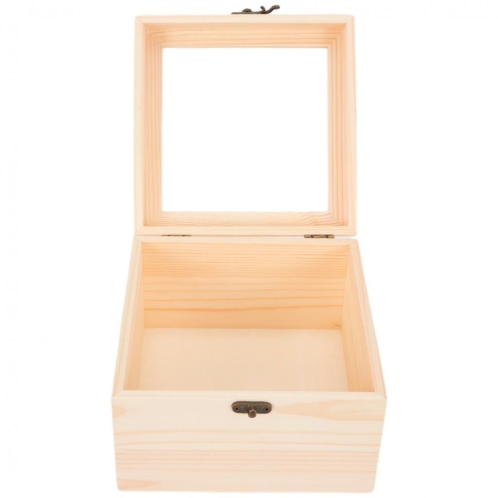 Storage Box Hinged Jewelry Box Personalizing Wooden Box