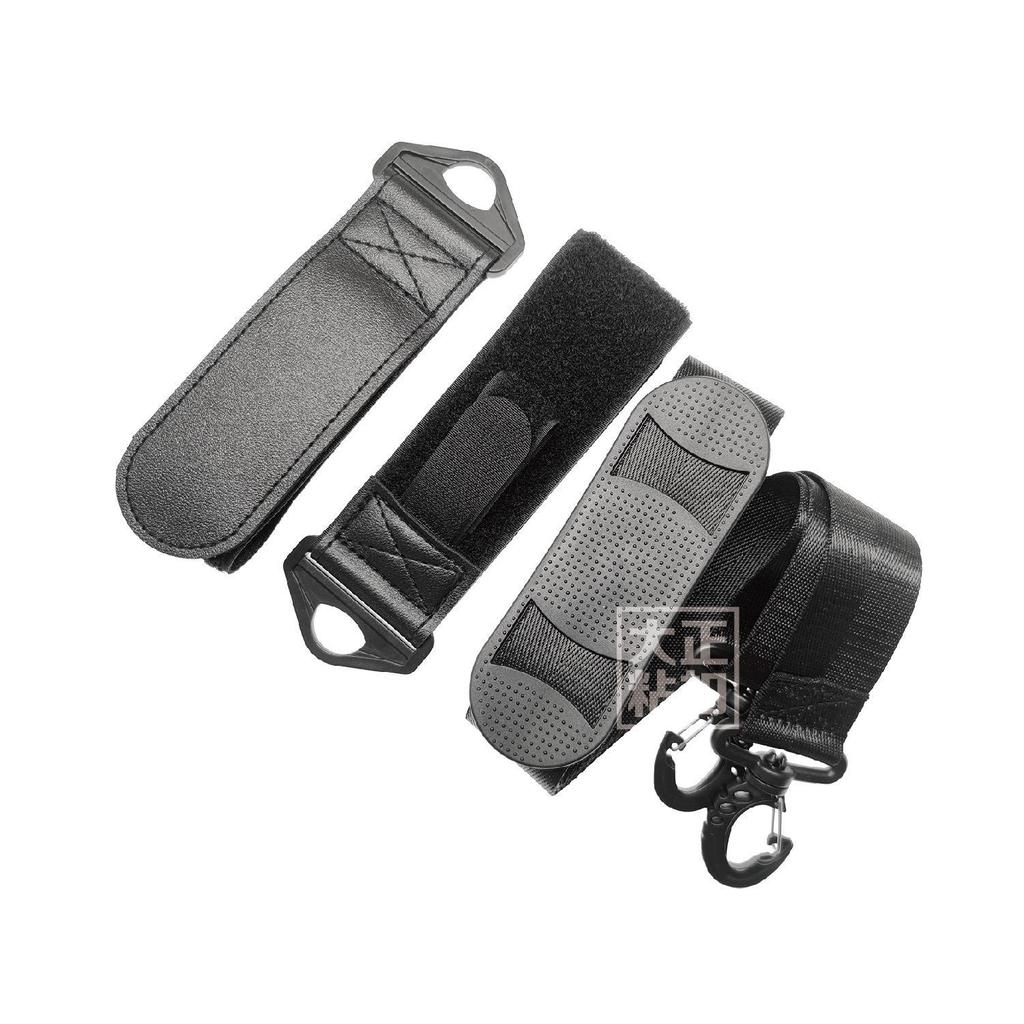 Adjustable Leather Ski and Snowboard Bindings with Hand-Held Straps