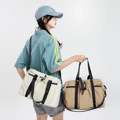 Korean Version of Fashion Lightweight Travel Bag Large Capacity Outdoor Sports Fitness Bag Trend Ins Casual Boarding Duffel Bag
