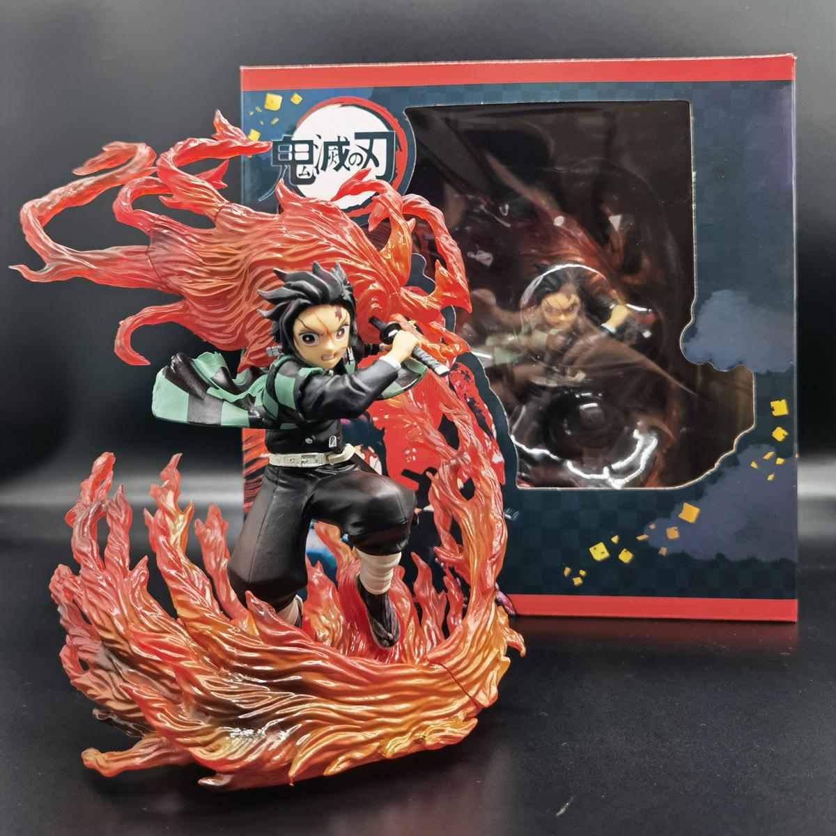 Anime Demon Slayer Figuur Kimetsu No Yaiba Figuarts Zero Tanjiro Kamado Hinokami Kagura Actiefiguur Figurine Model Cadeau