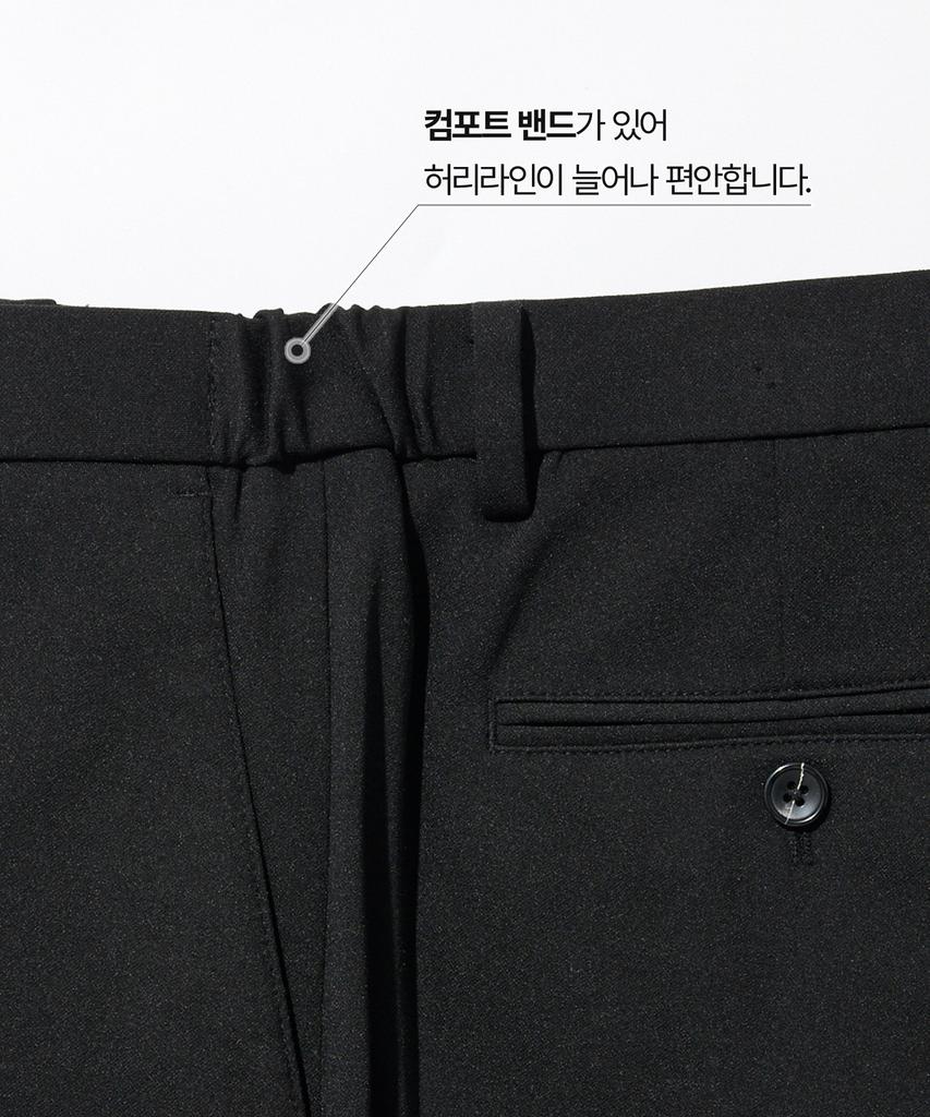 STCO Diems Motion-Free Comfort Elastic Waist Slacks_Black (Straight Fit)_Dpaxz14Esb